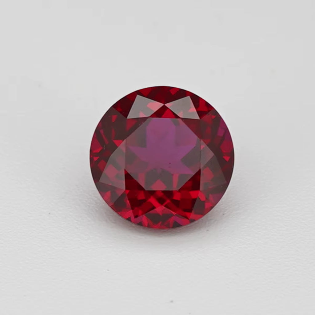 HQ GEMS Czochealski Pigeon Blood Red Ruby7A Hand Cut 8X10Mm 4Ct Emerald Cut Lab Grown Ruby Heat Treated Ruby Lab Ruby