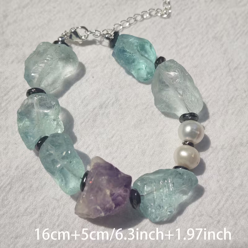 A Vintage Amethyst Pearl Bracelet