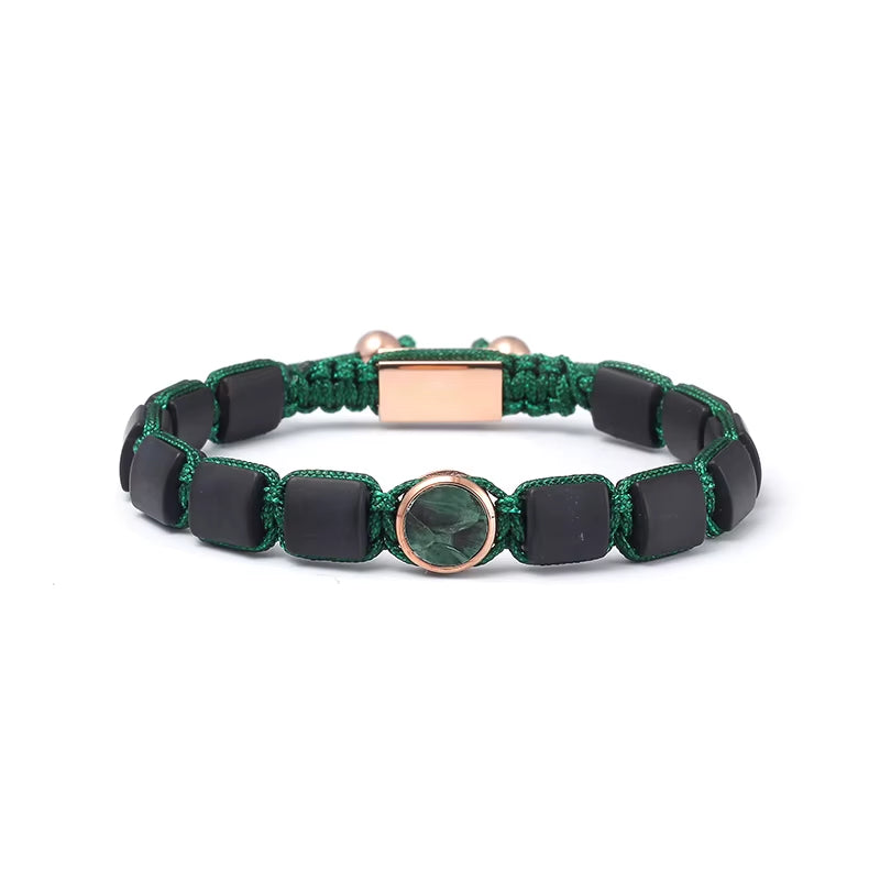 Bestselling Premium Snake Skin Natural Gemstone 8Mm Gorgeous Precious Healing Crystal Stretch Stainless Steel Beaded Bracelet