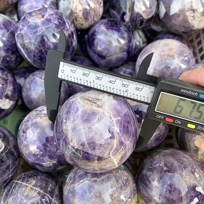 Wholesale Natural High Quality Purple Dream Amethyst Sphere Healing Energy Crystal Ball for Home Decoration and Meditation