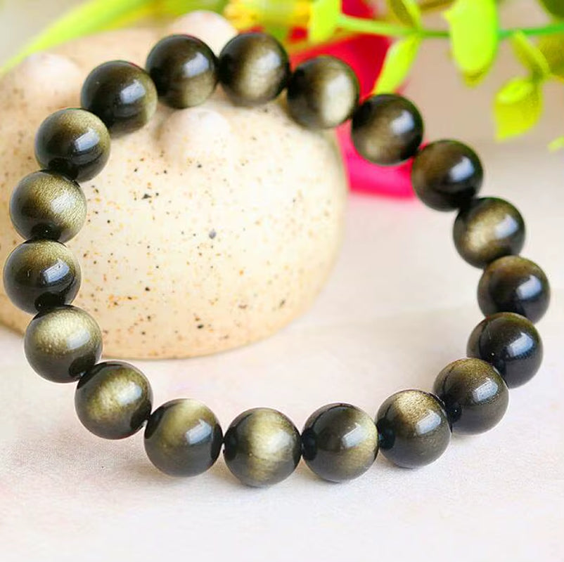 8Mm Semi-Precious Stone Bracelet round Beads Energy Power Crystal Reiki Elastic Stretch Healing Bracelet for Women Men Gifts