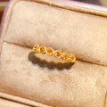 Adjustable Citrine Ring 925 Sterling Silver Flexible Size Yellow Stone Wholesale Universal